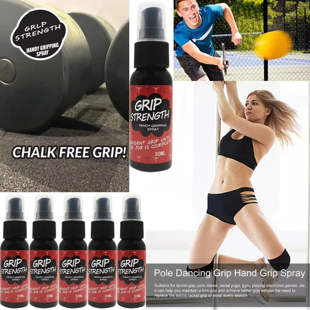30ml Bats Equipment Hand Grip Spray Professional Care Maintenance Firm Grip Sticky Spray for Basketball Soccer Tennis Badminton