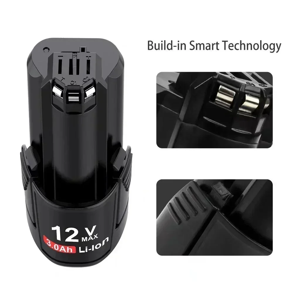For Bosch lithium-ion rechargeable battery,100%New 12V/10.8V charger 3000mAh BAT411.BAT 411A.BAT412.BAT412A.BAT413.