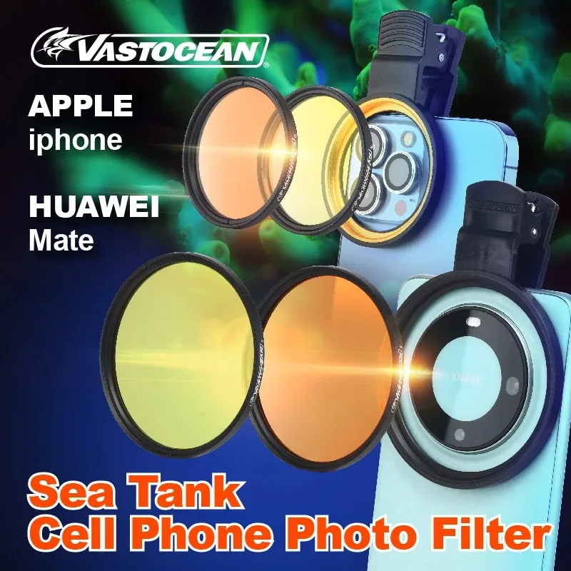 Vastocean Meerwasser-Tankfilter Salzwasser-Korallenbecken Makro-Fotografie Fotolicht God Lens Handy-Clip – Detail 1