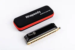 East top new chromatic ABS comb harmonica,Rhapsody,16hole 64tone mouth organ,new style,professional harmonica for player,gift