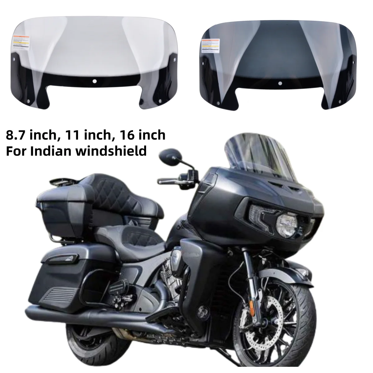 

Panical For Indian Challenger PursuitI Motorcycle Front Wind Deflector Spoiler Air Deflector Windshield Protection 2020-2024