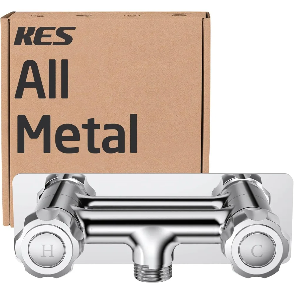 

KES 4 Inch All Metal RV Shower Faucet, Leak-Proof Camper Shower Faucet Valve Diverter Replacement for Indoor and OutdoorShower,