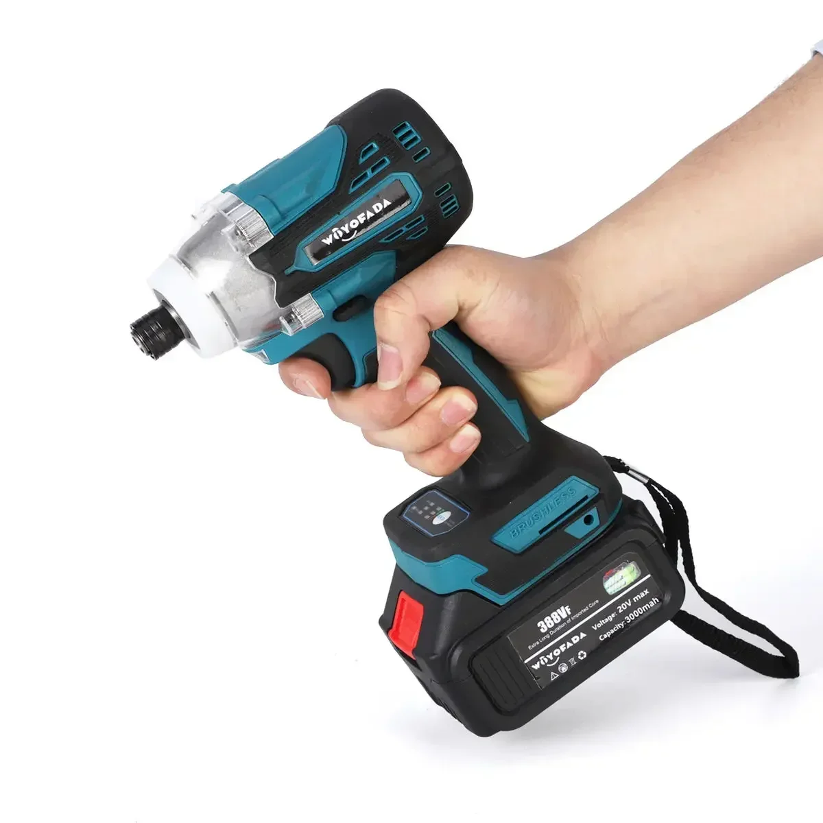 18V Electric Screwdriver Brushless Cordless Screwdriver Impact Drill Impact Driver Rechargeable Driver for Makita 18V Battery