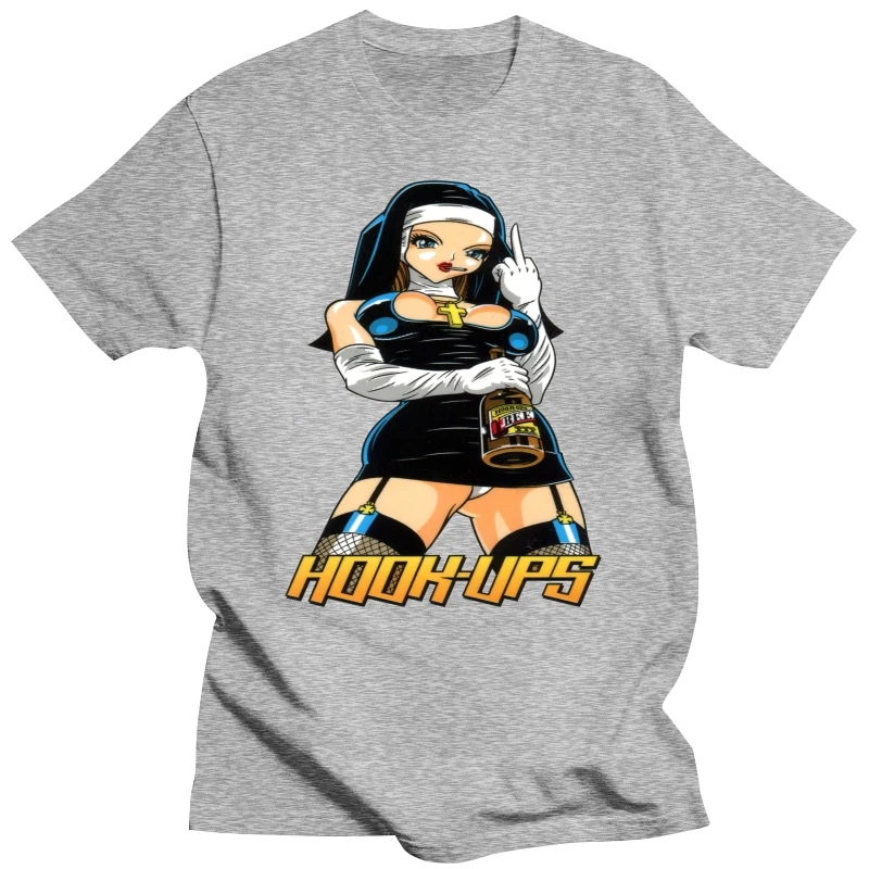 Evil Nun Hookups Tee Hook-Ups Black T-shirt Size S-3XL Mens(1)