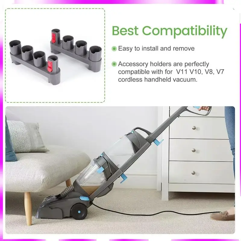 N98R اكسسوارات قوس ل دايسون V15 V11 V10 V8 V7 حامل المكنسة الكهربائية الملحقات جدار جبل #3