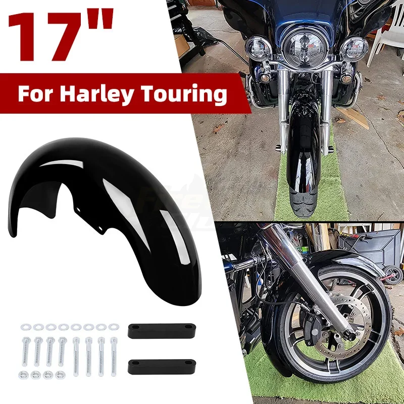 Motorcycle Mudguards Gloss Black 17