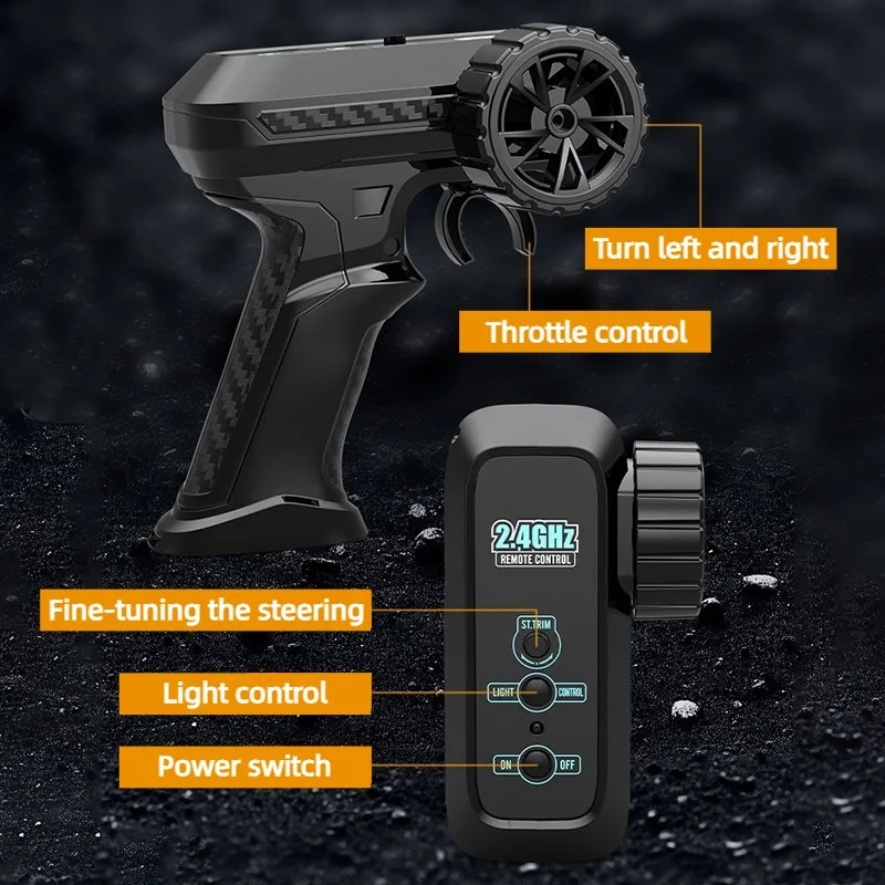 2.4GHz Off Road Auto telecomandata per bambini RC Auto giocattolo con batteria ricaricabile Assorbimento degli urti Arrampicata RC 4WD Auto Ragazzi regalo