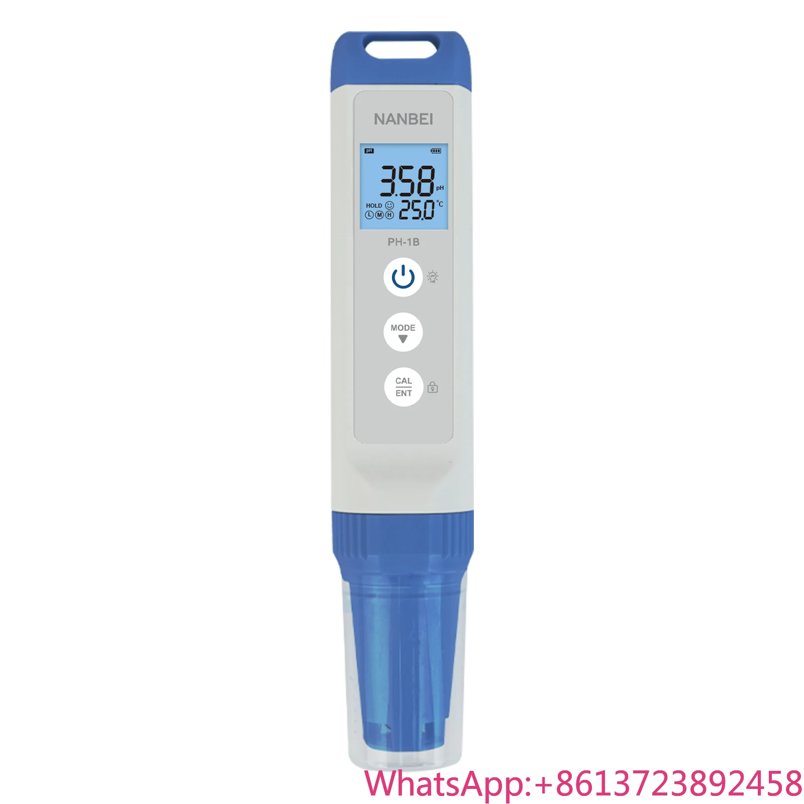 

IP67 Rated Portable pH Meter with Auto-Calibration for Solution Concentration & Specific Gravity