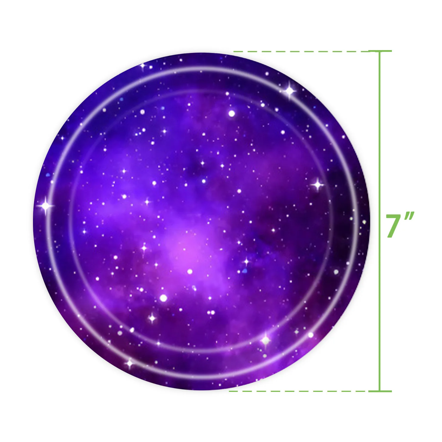 Purple Starry Sky Galaxy Space Theme Party Disposable Tableware Set Paper Plates Cups Happy Birthday Party Decor Kids Adults