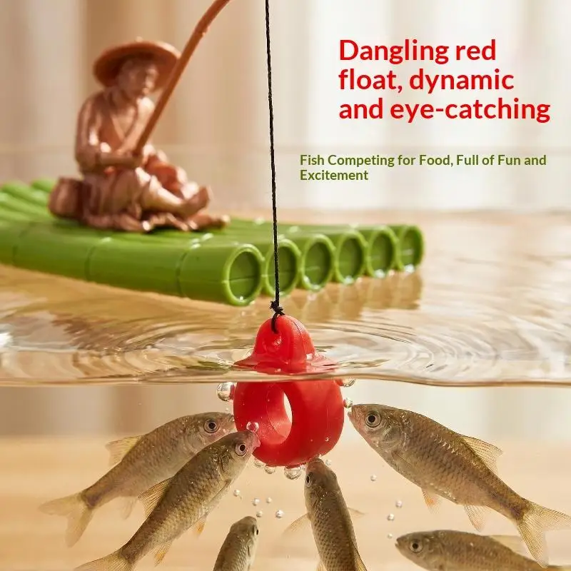 Creative Aquarium Decoration Fish Tank Plastic Raft Artificial: Simulation Old Fisherman Decor