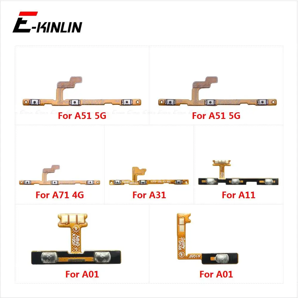 Power ON OFF Mute Switch Control Key Volume Button Flex Cable For Samsung Galaxy A01 A11 A31 A51 A71 4G 5G Replacement Parts