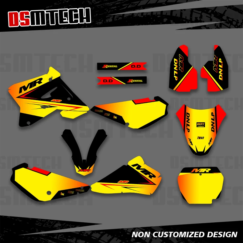 

DSMTECH For Suzuki 85 RM 2020-2001 Stickers Decals Graphics kits For Suzuki RM85 2001-2009 2010 2011 2012 2016 2017-2020 RM 85