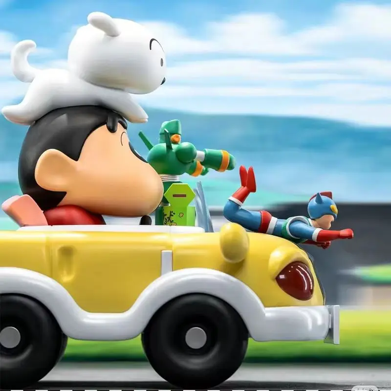 52 jouets Crayon Shin Chan édition limitée boîte aveugle série de voitures dynamiques jouets de voiture de jeu à la mode pour les garçons Collection de cadeaux de vacances Cool