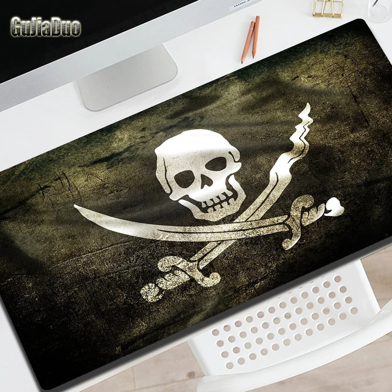 

GuJiaDuo Skull Picture Art Mouse Pad Waterproof and Non-slip Notebook Keyboard Table Desk Mat for Office Hoom Gamer Cabinet Rug