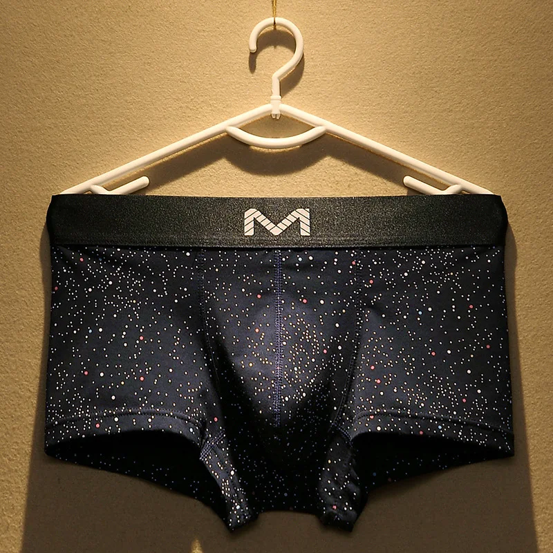 

Fashion Boxer Men Underwear Mens Cotton Cuecas Masculina Man Stars Printed Boxers Underpant Boxershorts Size M-3XL