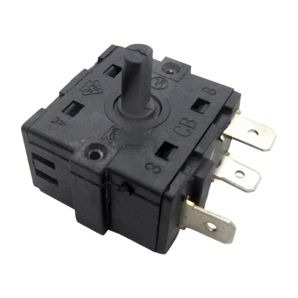 Temperature Control Switch with Rotary Remote Head for Space Heater Fans Compatible with Multiple Pin Settings