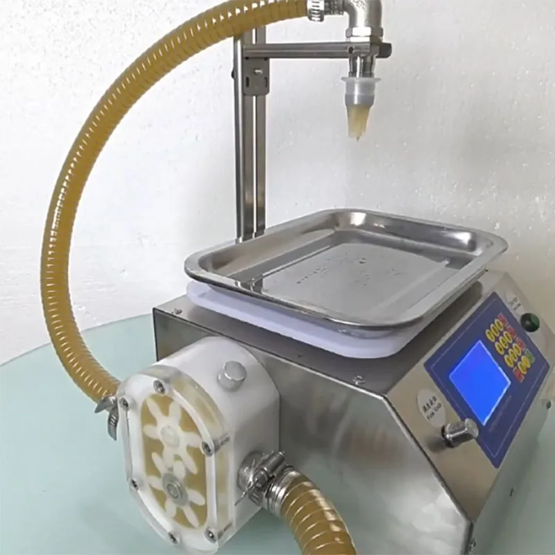 220V/110V Flow Weighing Type Fully Automatic Dispensing Filling Machine for Juice Honey Sesame Sauce Ketchup Edible Oil