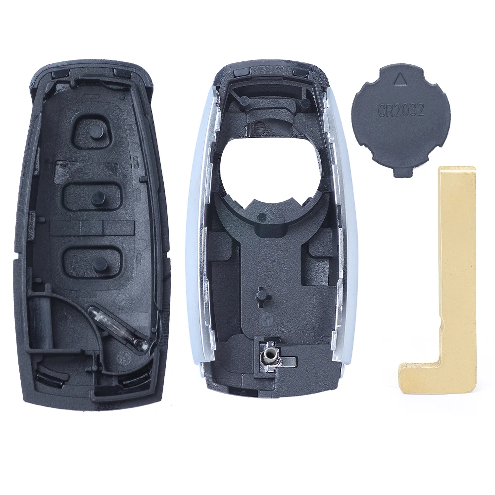 DIYKEY Verbeterde Slimme Afstandsbediening Sleutel Shell Case Fob 3 Knoppen Vervanging voor Audi A3 Q2 Q3 S3 2018 2019