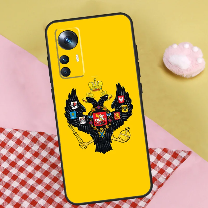 Russian Empire Coat of Arms Case For Xiaomi 13T 12T 11T Pro 13 Ultra 12 Lite 12X POCO F5 X5 X3 Pro X4 F4 GT M5 M5s F3