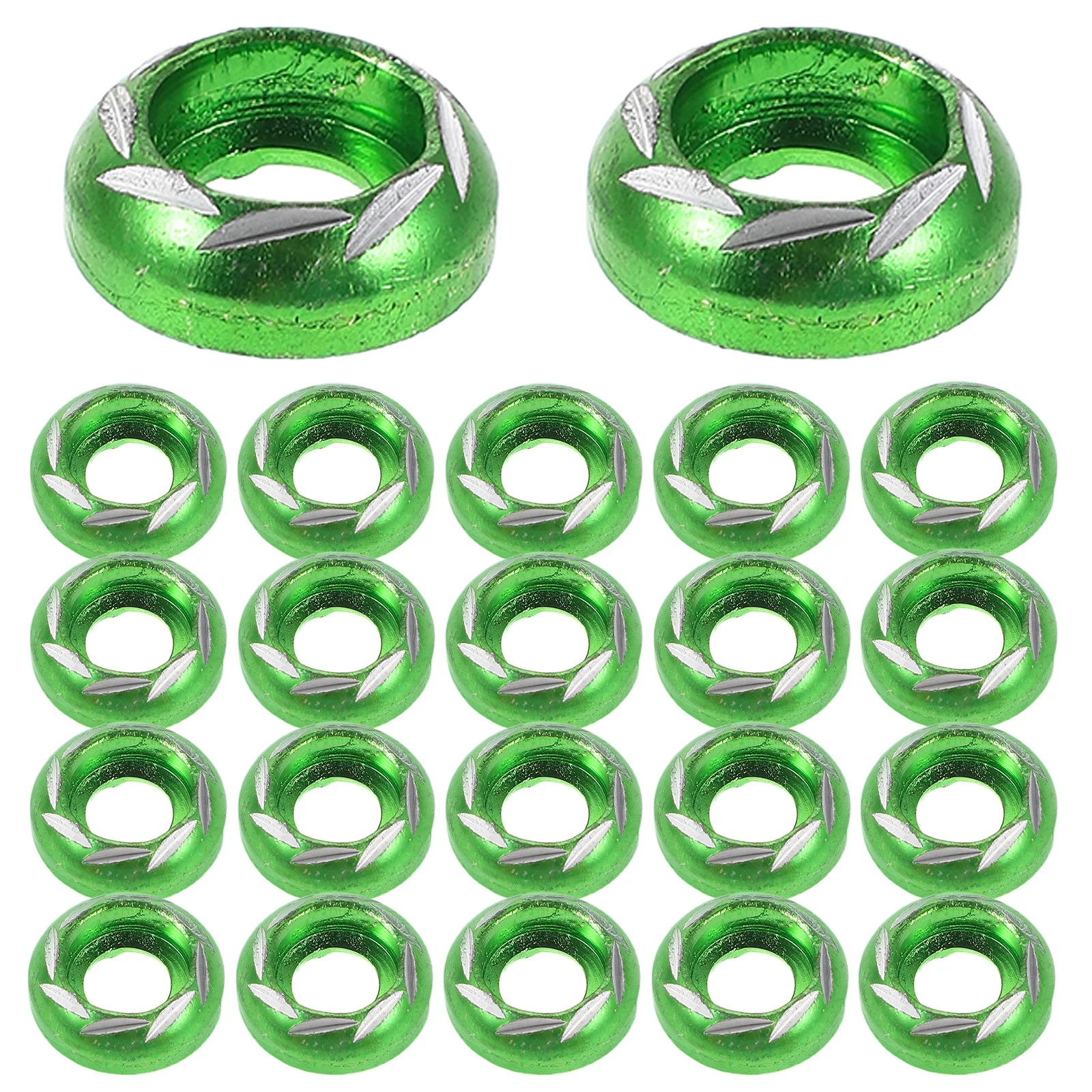 

50Pcs Aluminum Alloy Decorative License Plate Bolt Washers Motorcycle Engine Bay Fasteners Universal Car Bumper Screw Gaskets