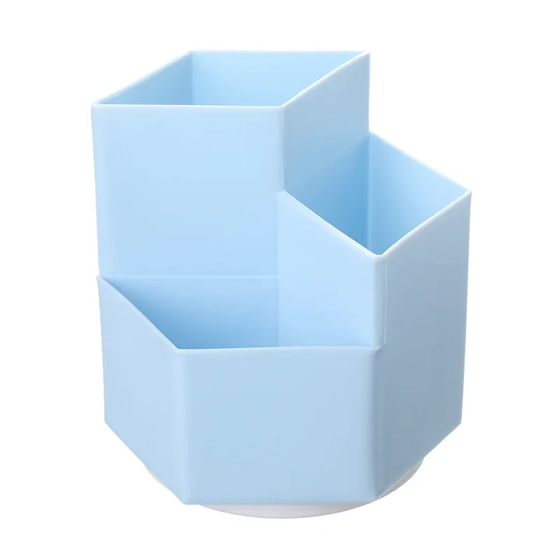 INS Rotating Pen Holder Home Office Makeup Box Stationery DIY Creative Desktop Student Storage Bucket Pencil Cup Desk Organizer