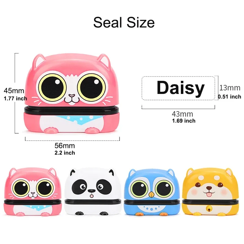 Children Name Seal Custom Students\' Name Stamp Kindergarten Clothes Waterproof Name Sticker Kawaii Montessori Gift for Kids