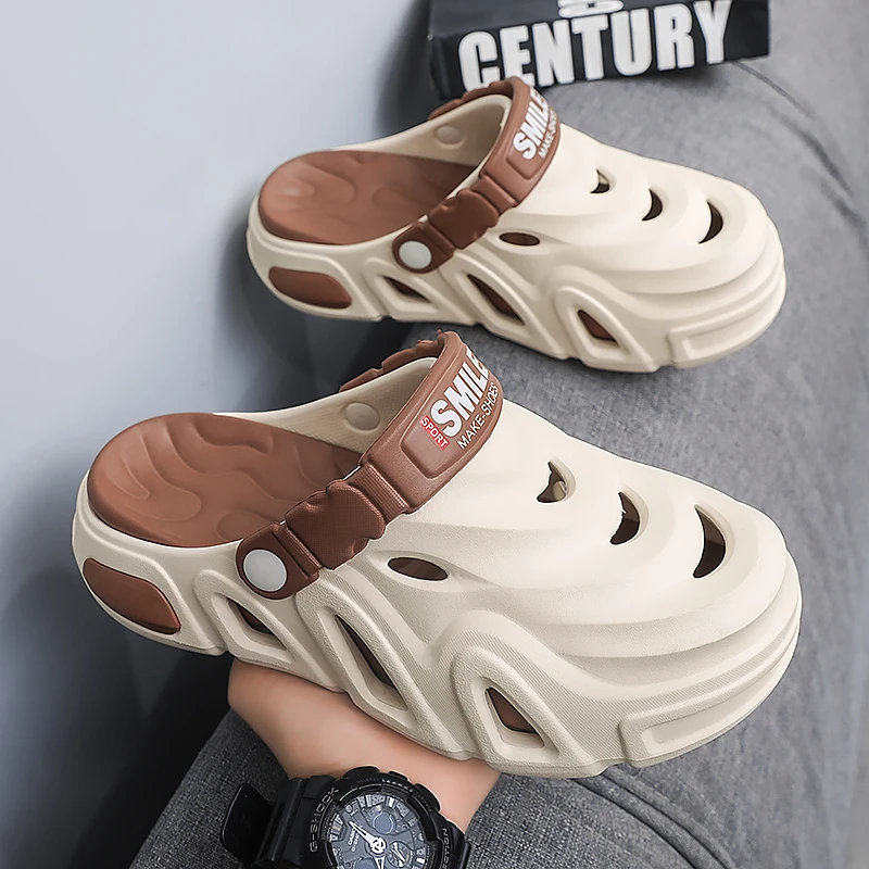 

Men's 2026 New Summer Outer Wear Non-Slip Sandals Sports Baotou Beach Slippers for Men
