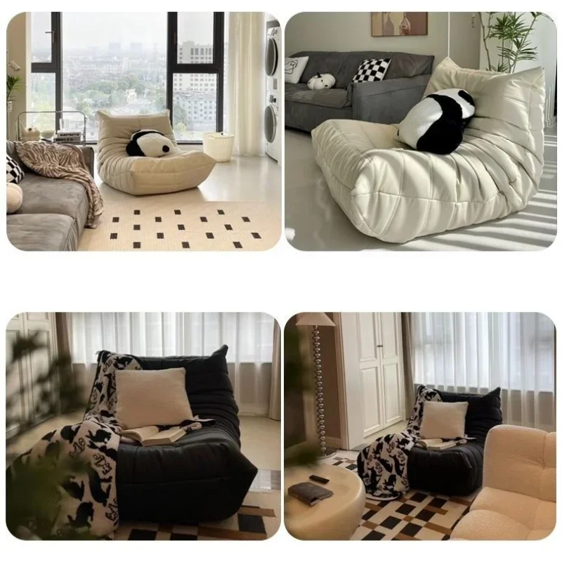 

Caterpillar Togo Sofa, Comfort Lounge Chair for Living Room & Balcony, Plush Ergonomic Single Seater for Reading and Relaxing