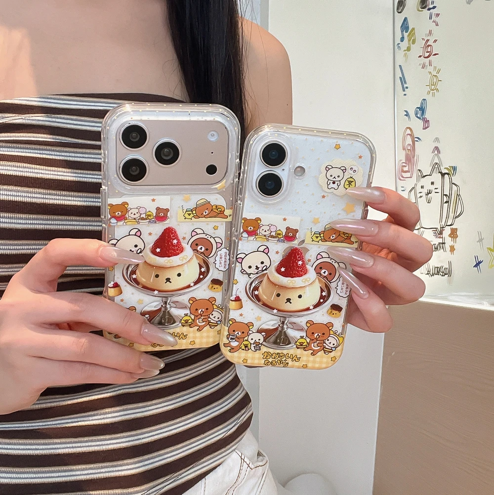 Sevimli Karikatür Anime Rilakk - Glitter Shockproof Case incelemesi ve fiyatı
