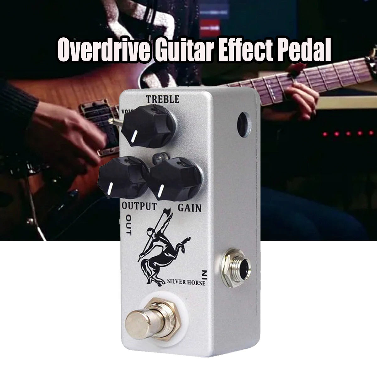 

Педаль эффектов для гитары MOSKY Silver Horse Overdrive | True Bypass | Двойные голосовые режимы | Аналоговая схема | Гитарный эффект с алюминиевым корпусом