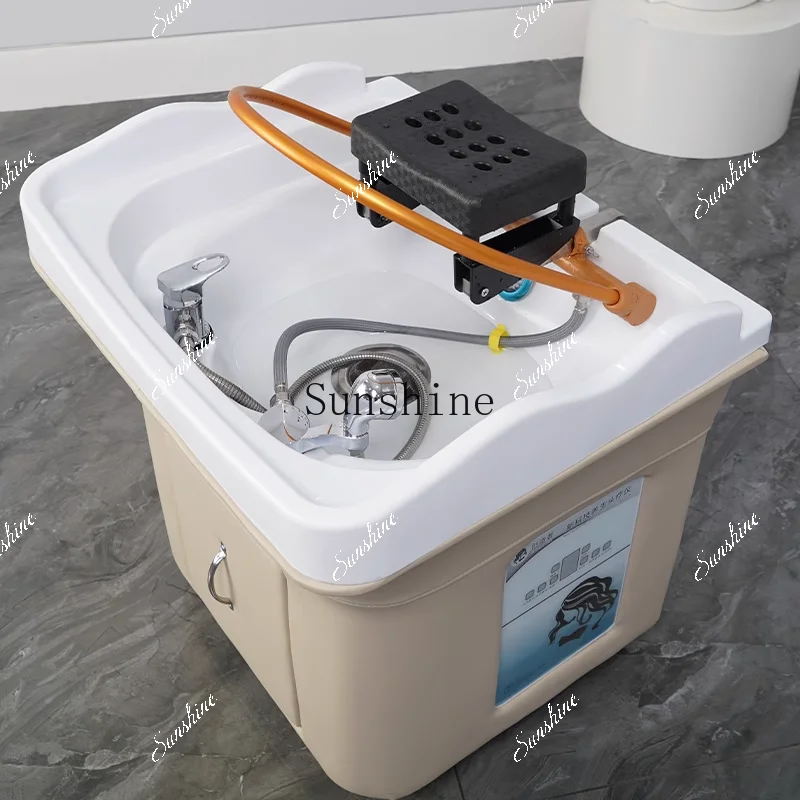 Mobile beauty salon special head treatment bed water circulation grafting head treatment instrument fumigation FT