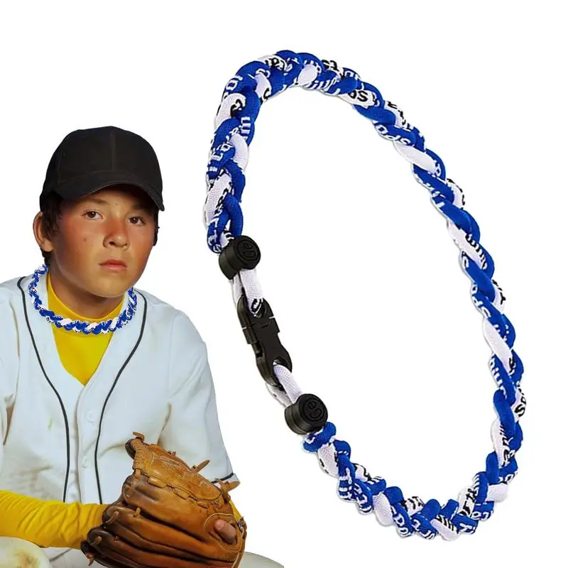 Baseball Rope Necklace Handmade Novelty Baseball Necklace 18 Inches Sports Necklace Athletes Necklaces For Soccer