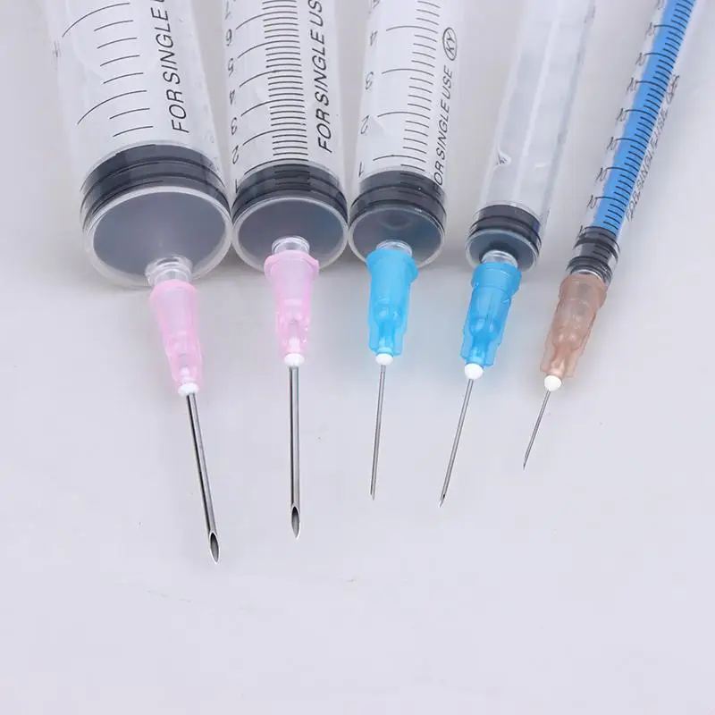 5Pcs/Set 1+3+5+10+20ml Glue Applicator Syringe With Blunt Tip Needle And Cap For Liquid Glue Ink Perfume Lip Gloss Making