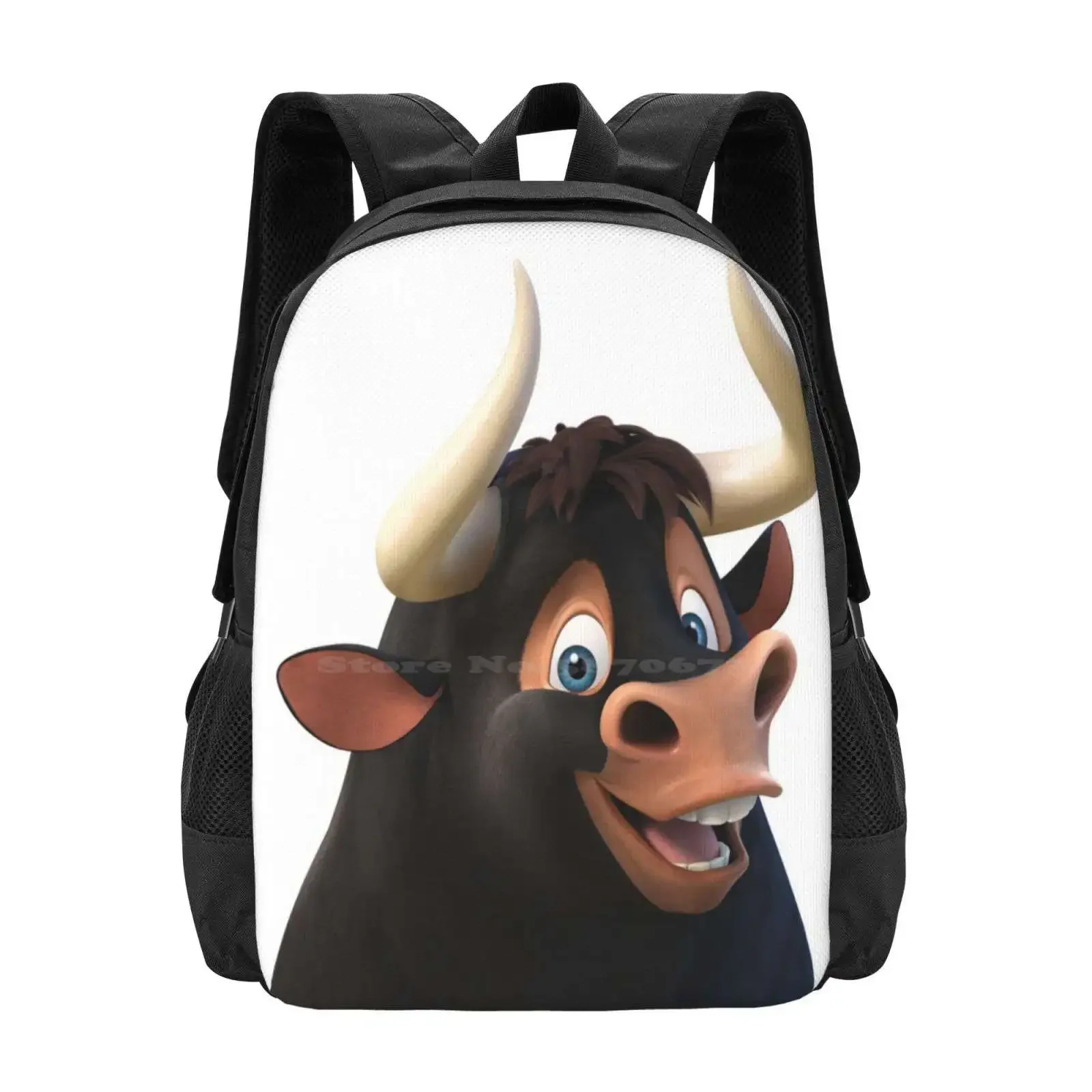 

The Story Of Ferdinand Pattern Design Bagpack School Bags Bull Flower Cork Tree Calves Madrid Nullfight Ferdinand Smelling