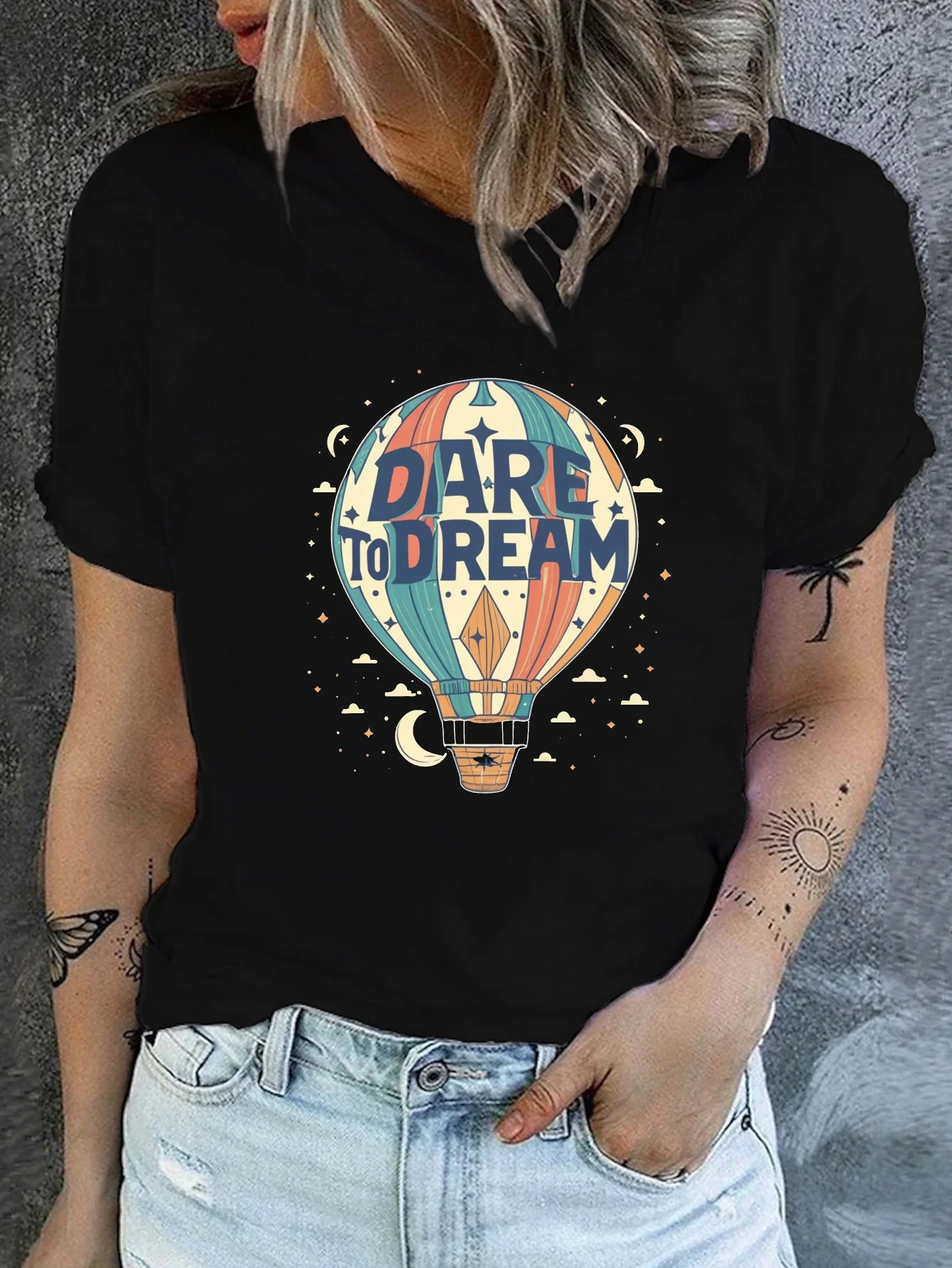 Inspirational Hot Air Balloon Graphic T-Shirt
