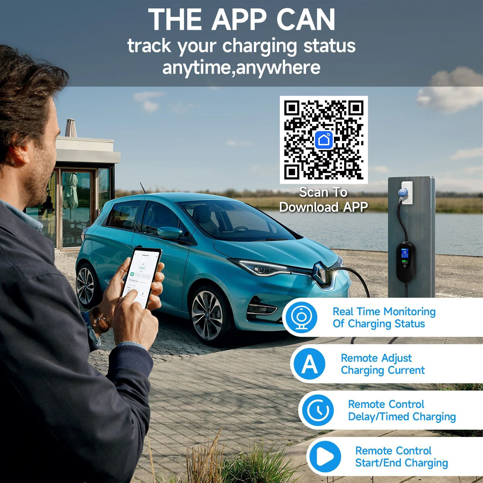 เครื่องชาร์จรถยนต์ไฟฟ้าแบบพกพา - Portable Ev Charger 32A Type 2 Cee Plug บทวิจารณ์และราคา