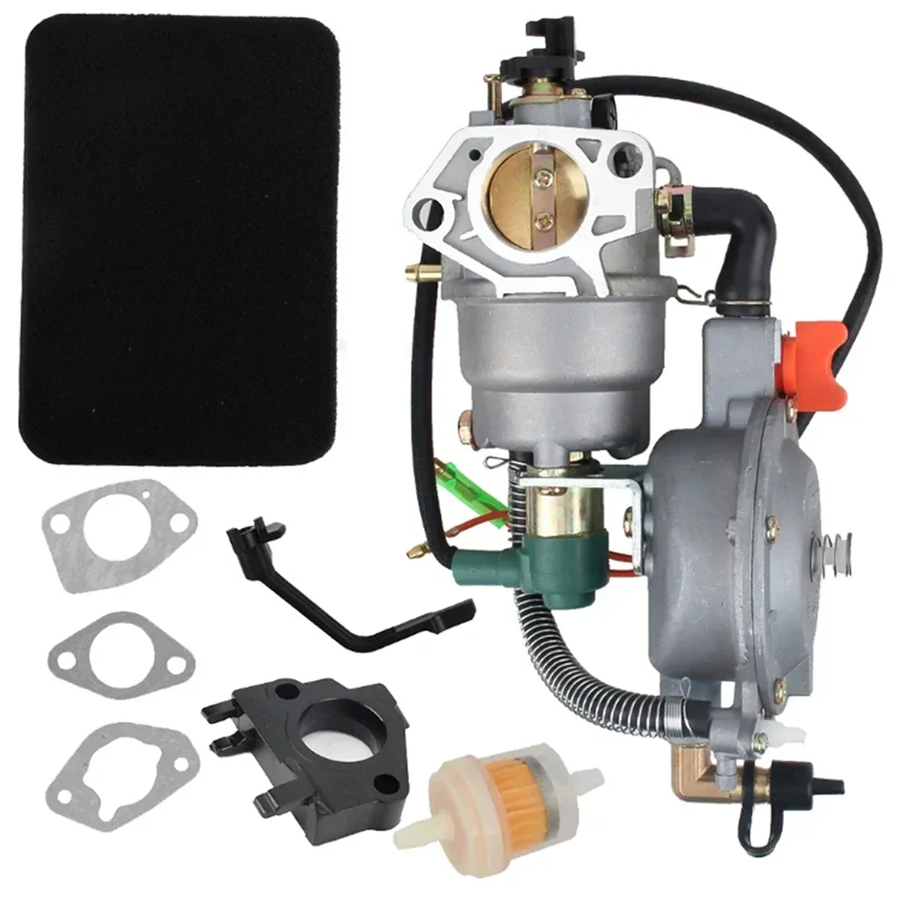 

Dual Fuel Carburetor Kit For APG3009 6000 Watt Gas Portable Generator Forforchampion 100155 100230 100297 439cc 459cc Generators