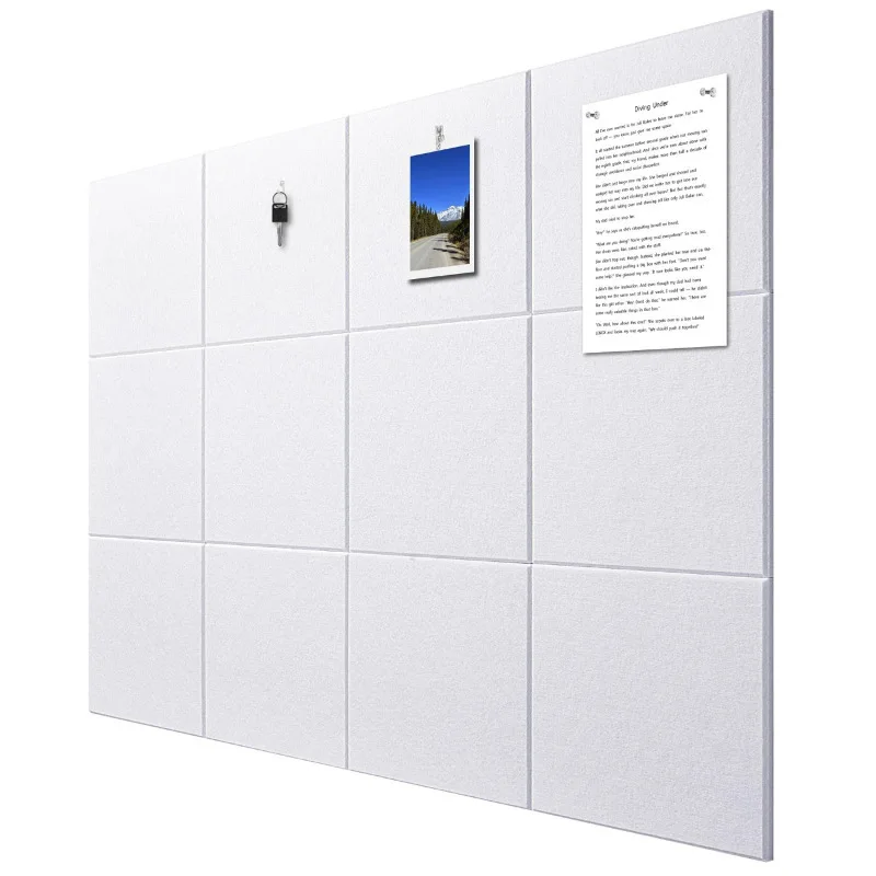 9mm Thicken Polyester Fiber Sound-absorbing Board Self-adhesive Acoustic Soundproofing Felt Boards Home Decoration Wall Sticker 