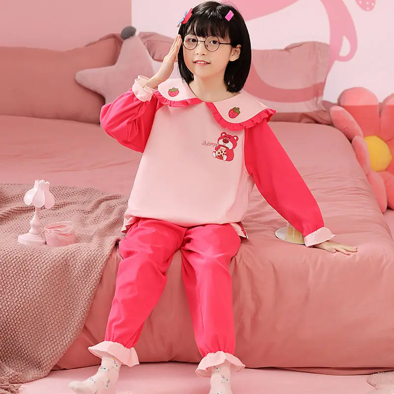 Pakaian tidur wanita Anime Sanri Cinnamoroll lucu pakaian tidur My Melody baju lengan panjang kaus celana mainan Piyama