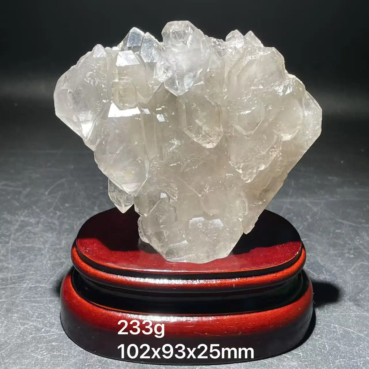 

New 100% Natural Backbone Crystal Double sided Crocodile Backbone Clean Quartz Mineral Specimen Home Decoration from Brazil