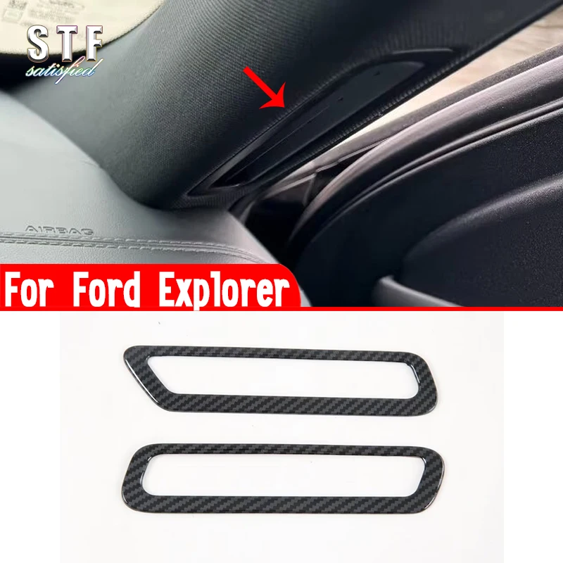 

For Ford Explorer 2024 2025 Car Accessories Interior Upper Air-Condition Vent Outlet Cover Trim Molding Decoration Stickers W4