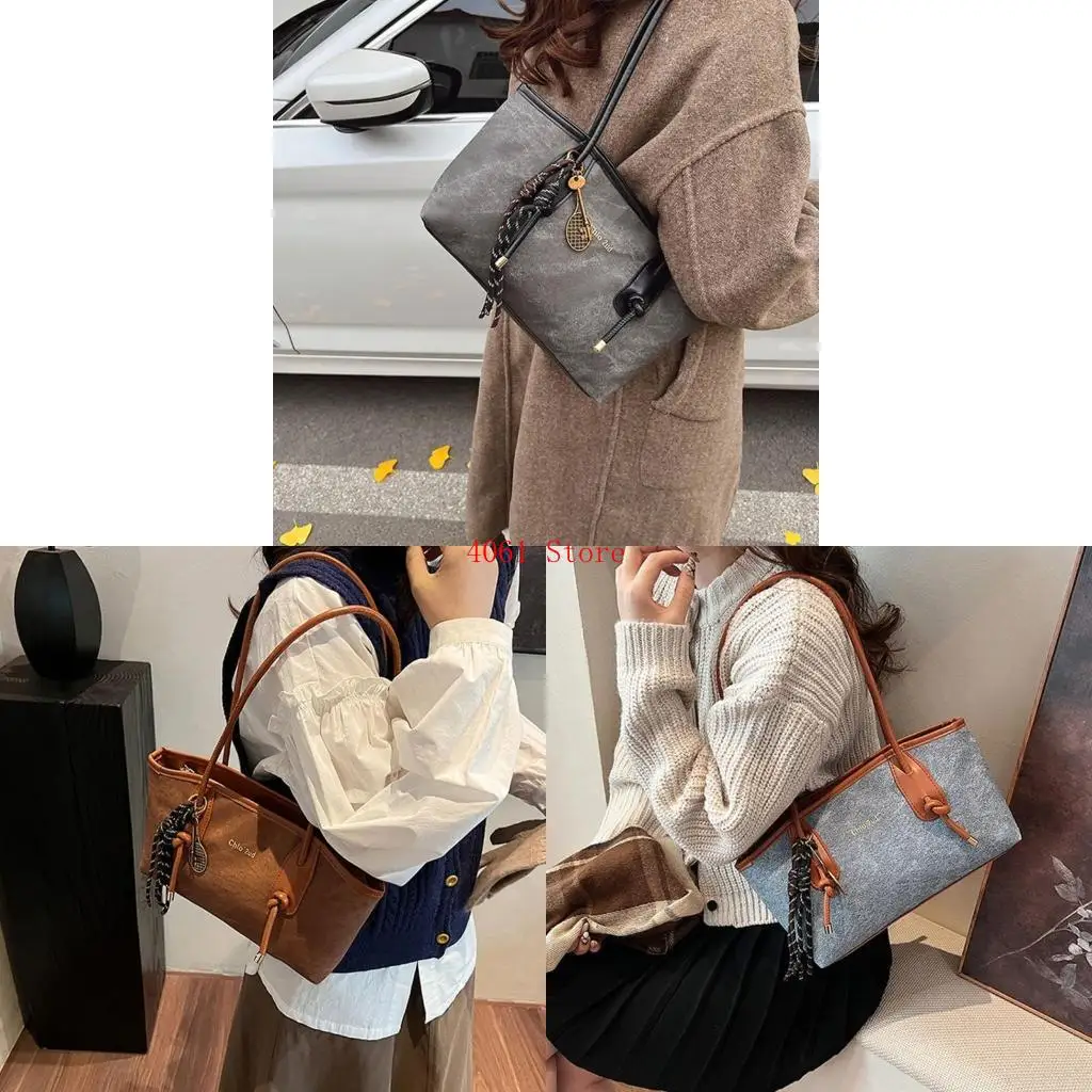 

Large Capacity Shoulder Bag for Women Retro Armpit Bag Fashion Handbag Purse