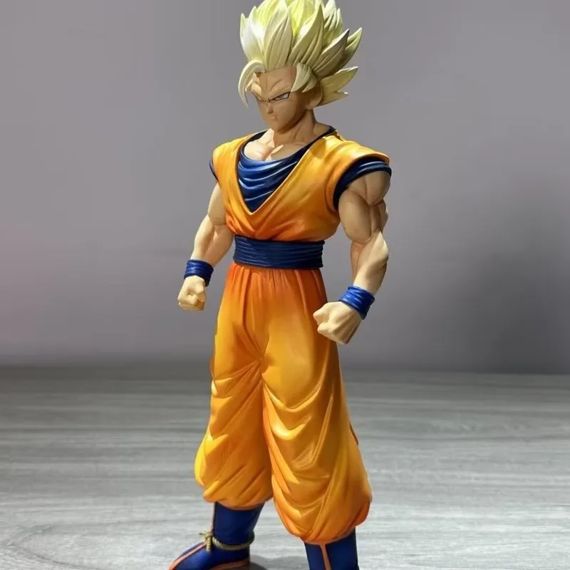 

Горячая новинка: Фигурка Гоку Супер Сайян 2 из Dragon Ball с сложенными руками, статуэтка из ПВХ, настольное украшение для коллекционеров аниме