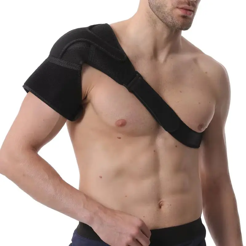 Adjustable Memory Cotton Sports Shoulder Pads Strap Fitness Single Shoulder Pressure Protector Left And Right Shoulder Pads