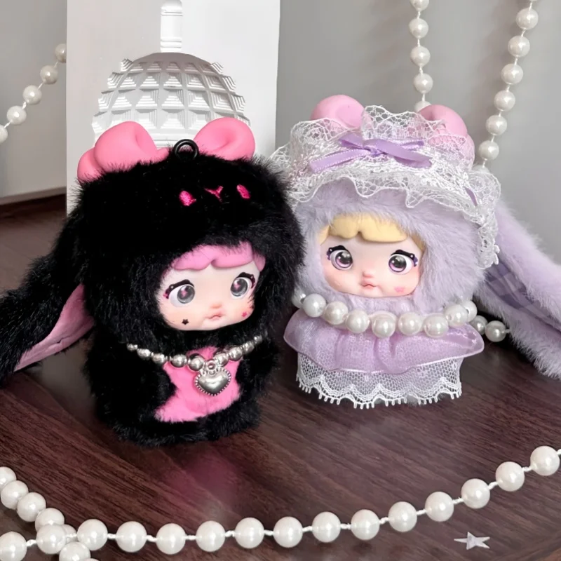 ของแท้นอมมี สวีทฮาร์ท 100% ซีรีส์กล่องตาบอดคาวาอิตุ๊กตาไวนิลจี้แนวโน้มของเล่นนอมมี เบบี้ สวีทฮาร์ท บันนี่กล่องปริศนาของขวัญ