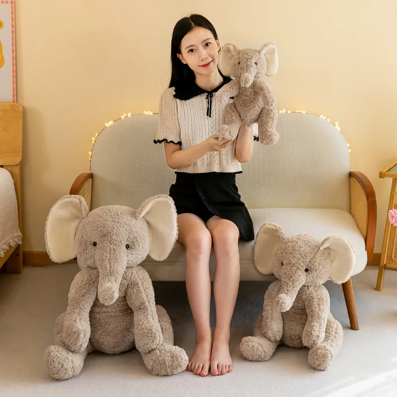 Kawaii pluche olifant knuffel pop zacht knuffelig babyolifant kussen voor kinderen verjaardagscadeau meisjes slaapgenoot
