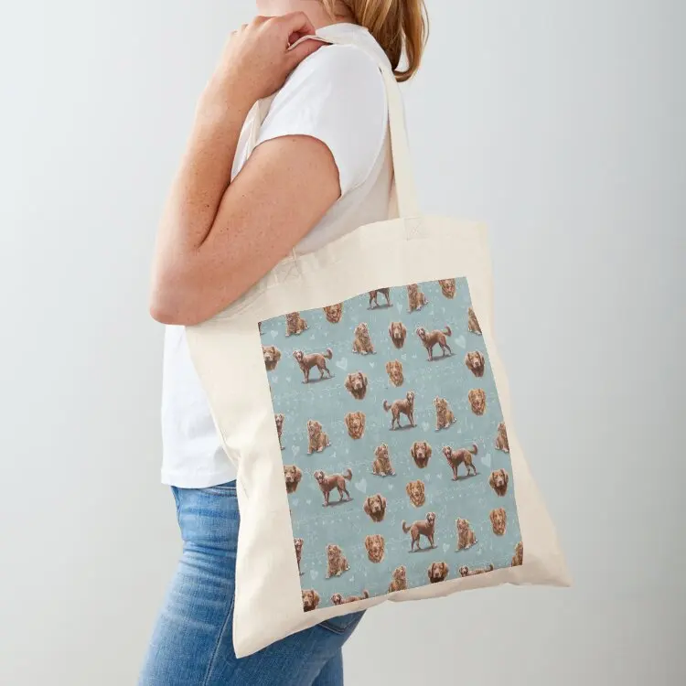 

The Nova Scotia Duck Tolling Retriever Dog Tote Bag Women's shopper Portable shopping bag large size bags tote bag screen