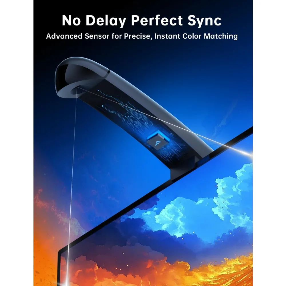 Retroiluminación LED para TV, luces de TV cortables de 14,7 pies que cambian con TV para pantalla de 55-65 pulgadas y monitor de PC, retroiluminación de TV con sensor,