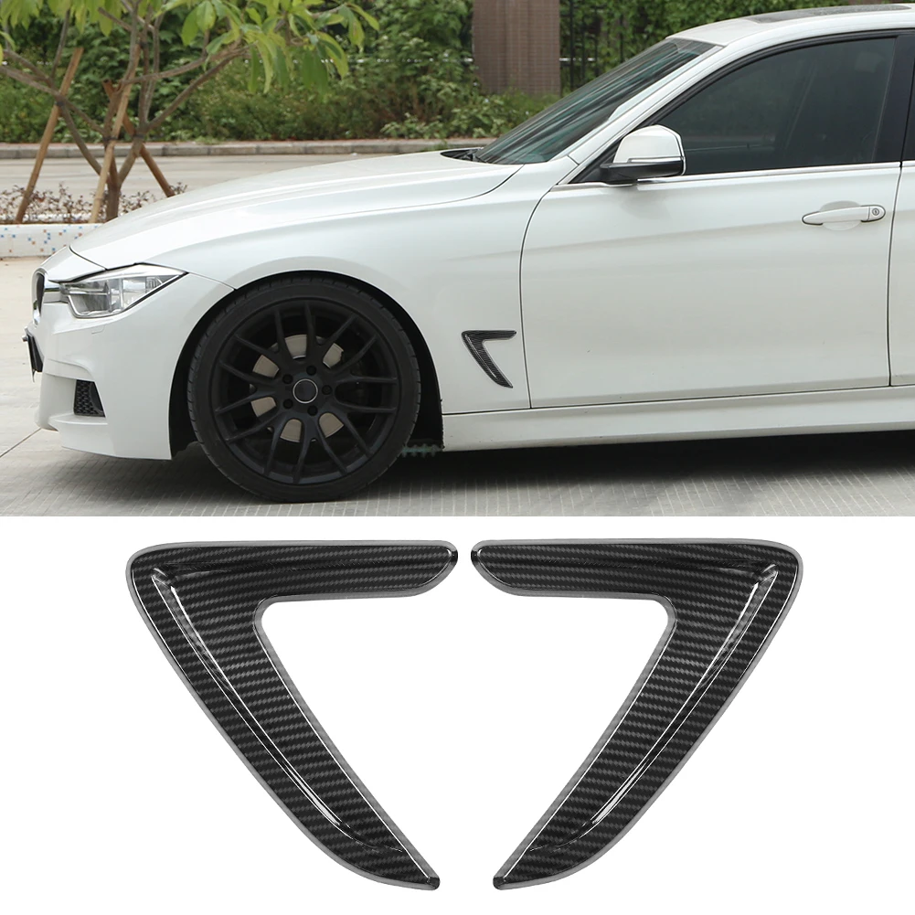 

1 Pair Car Side Air Vent Cover Trim Fender Stickers for 3 Series 2012-2016