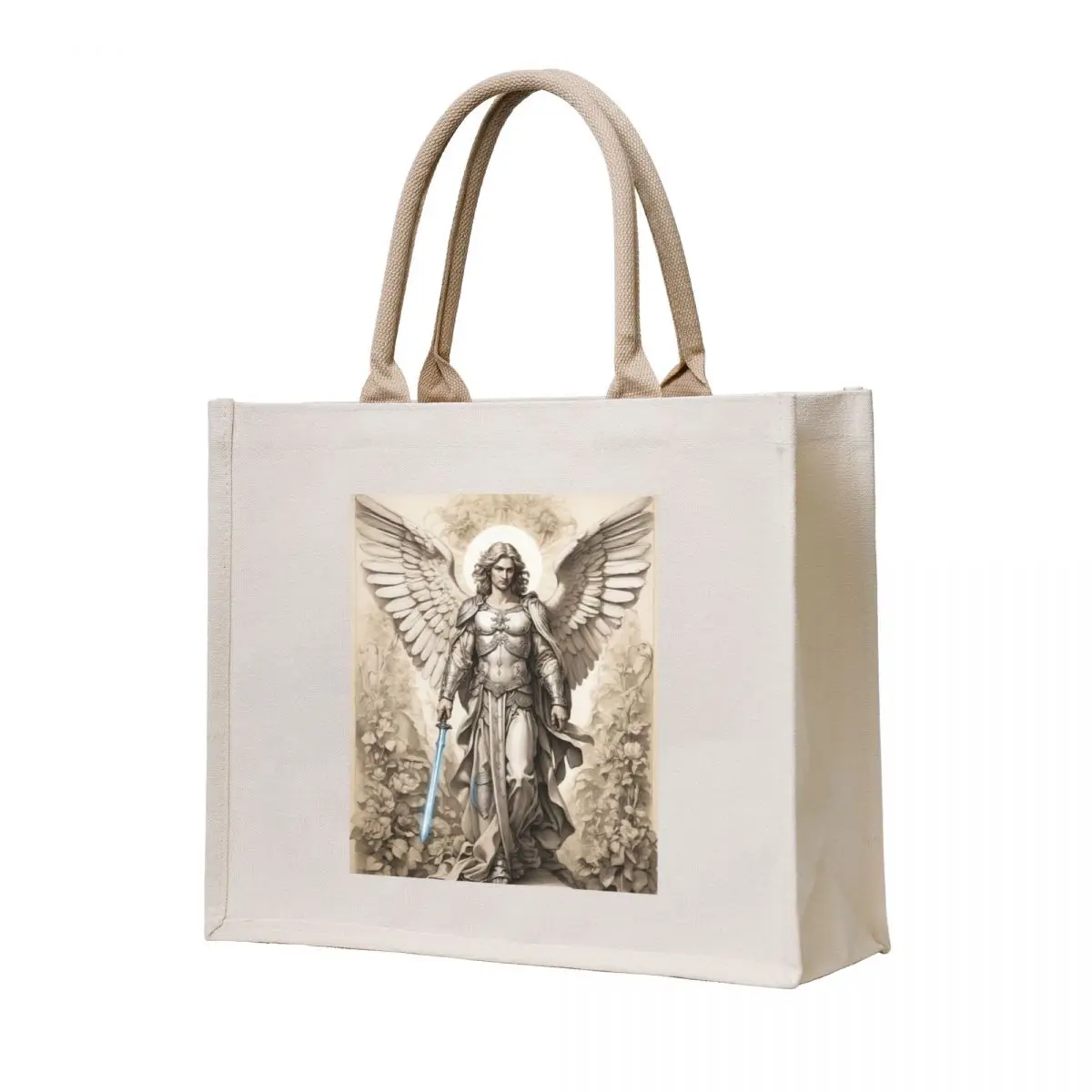 

Archangel Gabriel - Beautiful Angel Tote Bag reusable shopping bag Handbags women tote bags aesthetic Fabric bag